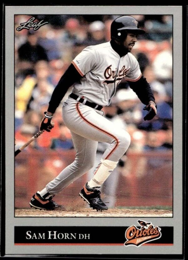 1992 Leaf Baltimore Orioles #219 Sam Horn