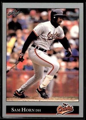 1992 Leaf Baltimore Orioles #219 Sam Horn