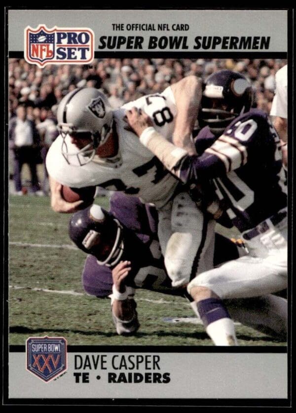 _10 1990 Pro Set Super Bowl 160 Oakland Raiders #53 Dave Casper