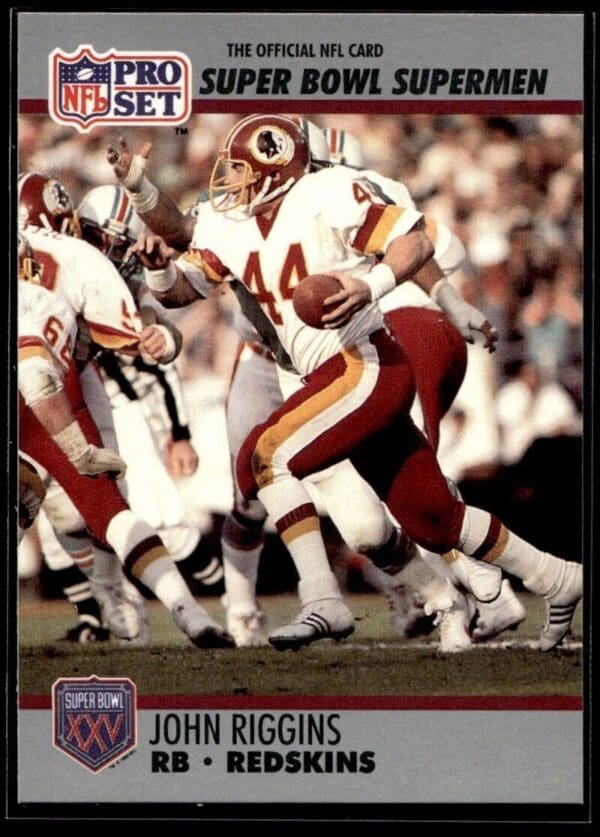 1990 Pro Set Super Bowl 160 Washington Redskins #42 John Riggins