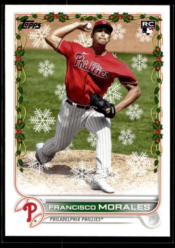 2022 Topps Holiday Philadelphia Phillies #HW154 Francisco Morales RC Rookie