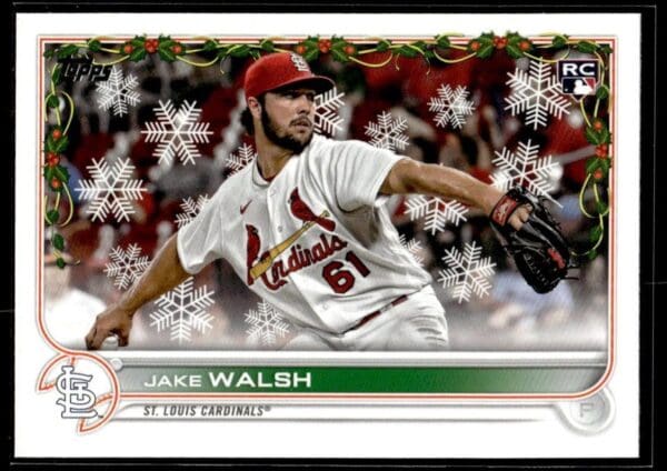 2022 Topps Holiday St. Louis Cardinals #HW42 Jake Walsh RC Rookie