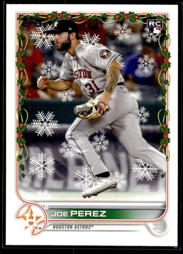 2022 Topps Holiday Houston Astros #HW83 Joe Perez RC Rookie