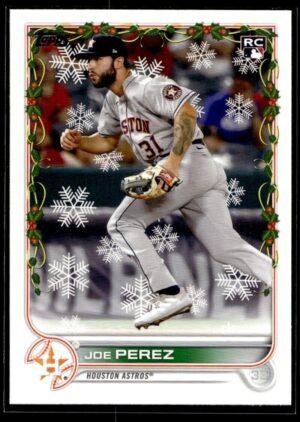 2022 Topps Holiday Houston Astros #HW83 Joe Perez RC Rookie