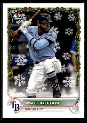 2022 Topps Holiday Montgomery Biscuits #HW171 Vidal Brujan RC Rookie