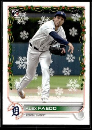 2022 Topps Holiday Detroit Tigers #HW108 Alex Faedo RC Rookie