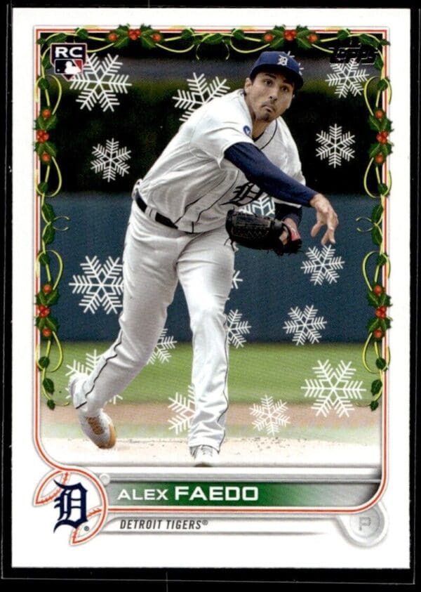2022 Topps Holiday Detroit Tigers #HW108 Alex Faedo RC Rookie