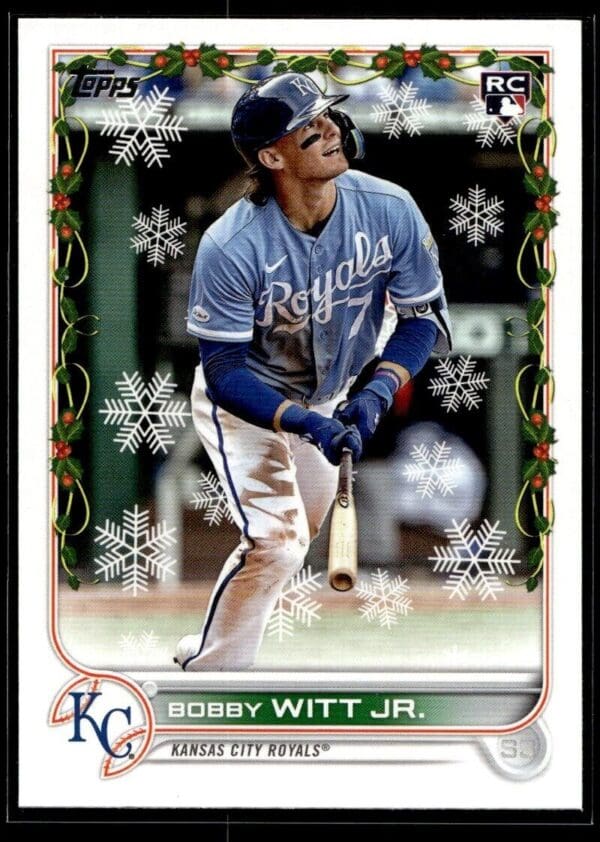 2022 Topps Holiday Kansas City Royals #HW150 Bobby Witt Jr. RC Rookie