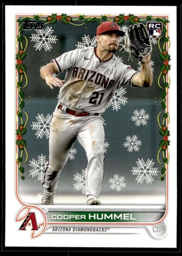 2022 Topps Holiday Arizona Diamondbacks #HW27 Cooper Hummel RC Rookie