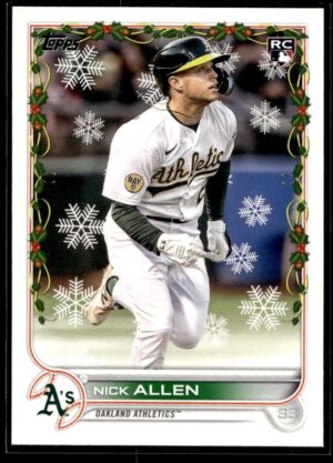 2022 Topps Holiday Oakland Athletics #HW38 Nick Allen RC Rookie