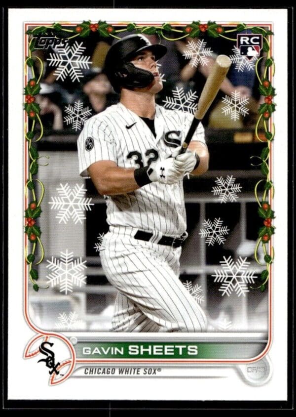2022 Topps Holiday Chicago White Sox #HW174 Gavin Sheets RC Rookie