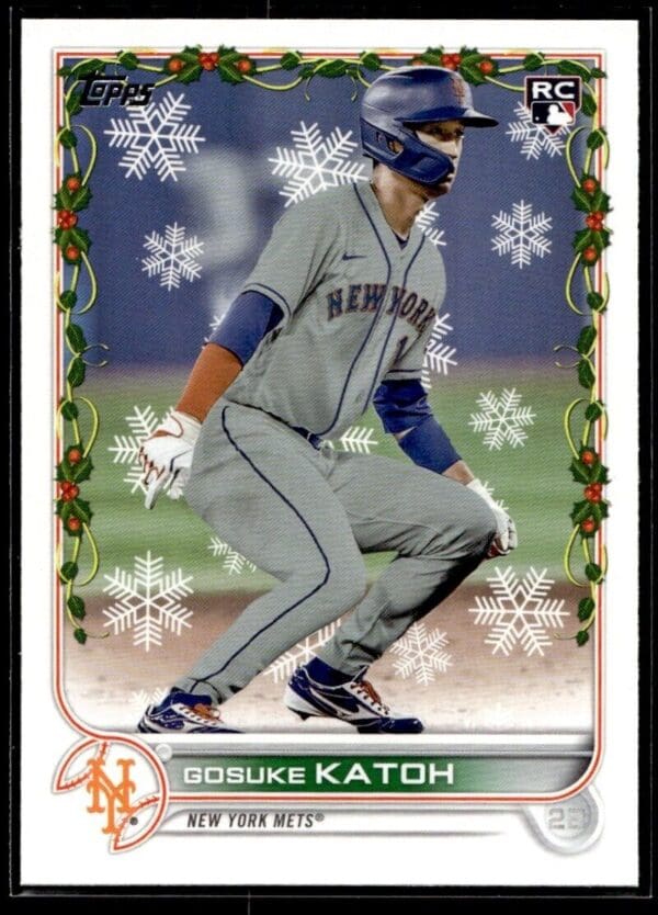 2022 Topps Holiday New York Mets #HW149 Gosuke Katoh RC Rookie