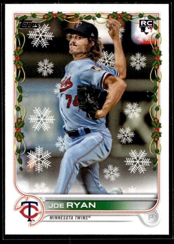2022 Topps Holiday Minnesota Twins #HW93 Joe Ryan RC Rookie