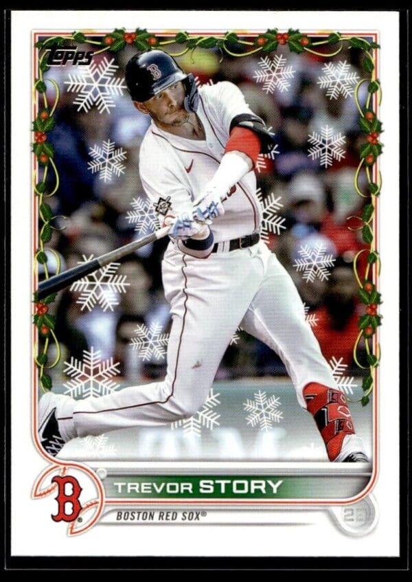 2022 Topps Holiday Boston Red Sox #HW70 Trevor Story