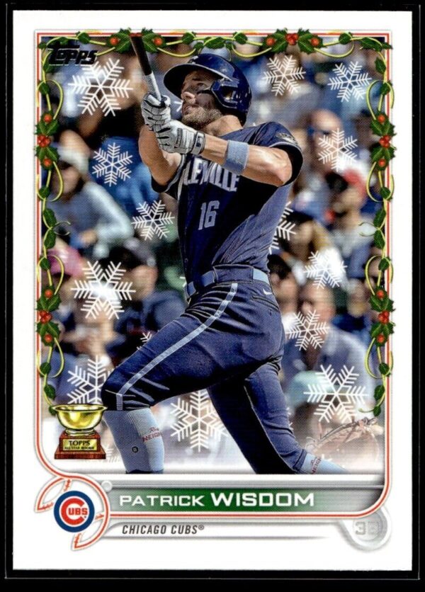 2022 Topps Holiday Chicago Cubs #HW197 Patrick Wisdom