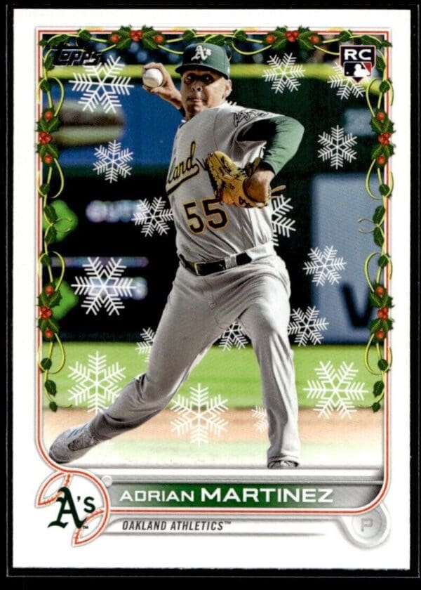 2022 Topps Holiday Oakland Athletics #HW76 Adrian Martinez RC Rookie