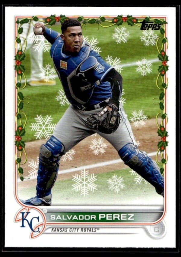2022 Topps Holiday Kansas City Royals #HW51 Salvador Perez