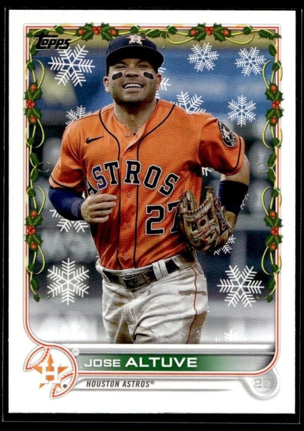 2022 Topps Holiday Houston Astros #HW34 Jose Altuve