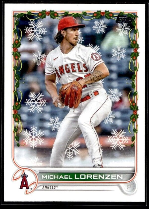 2022 Topps Holiday Los Angeles Angels #HW135 Michael Lorenzen
