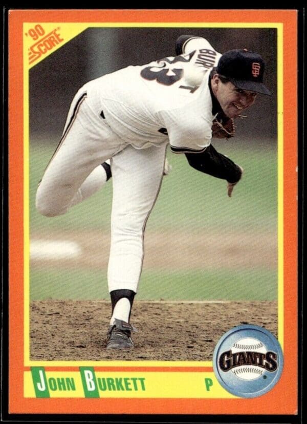 _10 1990 Score Rookie & Traded San Francisco Giants #73T John Burkett