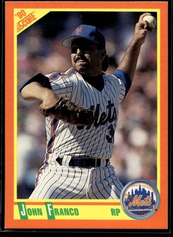 1990 Score Rookie & Traded New York Mets #15T John Franco