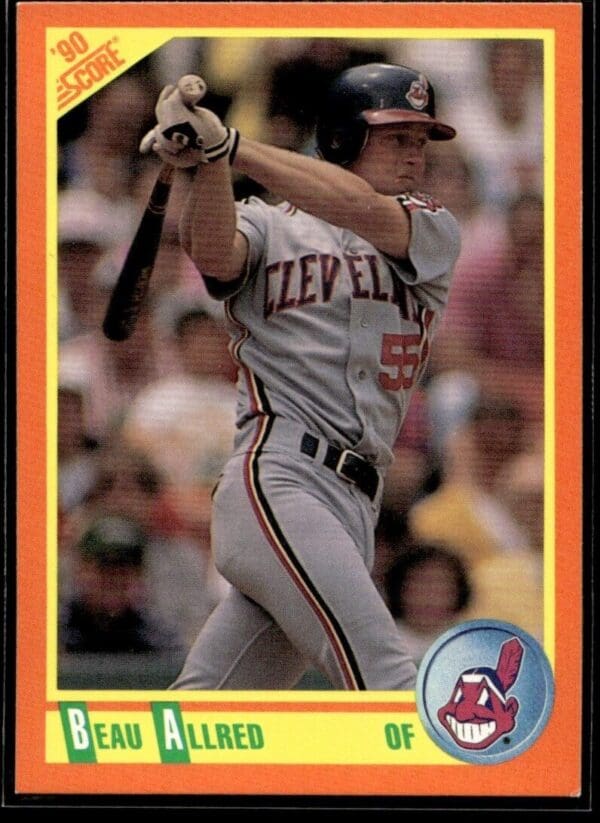 1990 Score Rookie & Traded Cleveland Indians #70T Beau Allred
