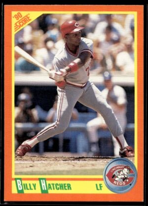 1990 Score Rookie & Traded Cincinnati Reds #42T Billy Hatcher