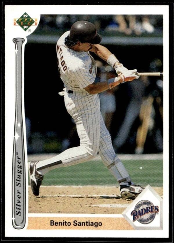 1991 Upper Deck Silver Sluggers San Diego Padres #SS17 Benito Santiago