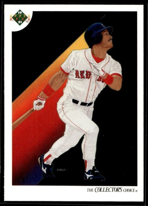 _10 1991 Upper Deck Team Logo Holograms Boston Red Sox #43 Mike Greenwell