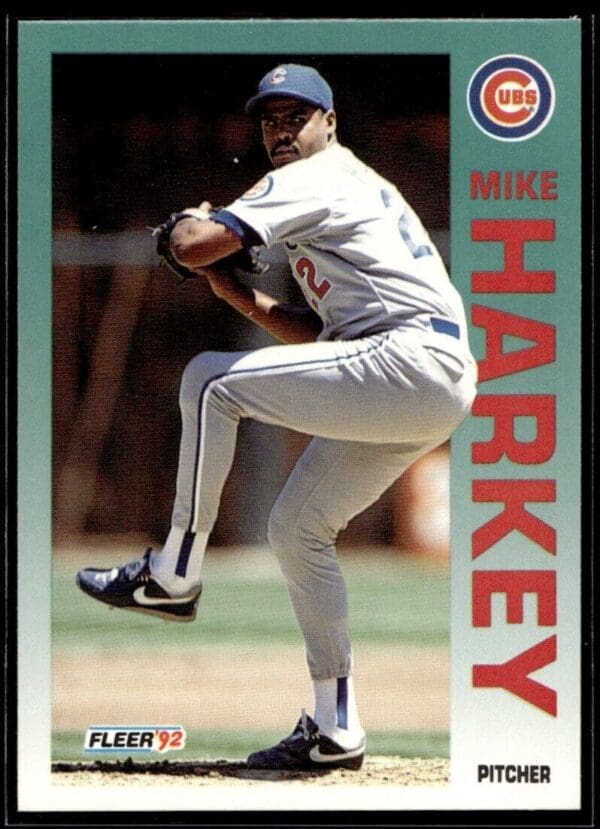 1992 Fleer Chicago Cubs #382 Mike Harkey