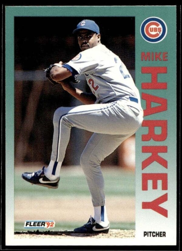 1992 Fleer Chicago Cubs #382 Mike Harkey