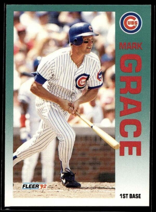1992 Fleer Chicago Cubs #381 Mark Grace