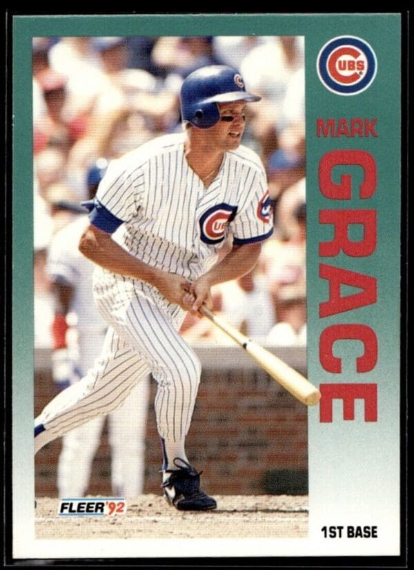 1992 Fleer Chicago Cubs #381 Mark Grace