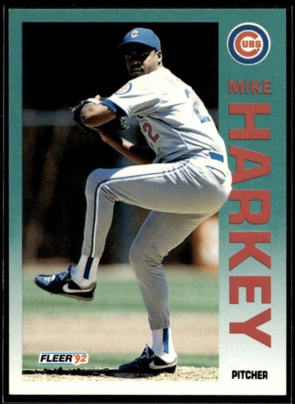 1992 Fleer Chicago Cubs #382 Mike Harkey