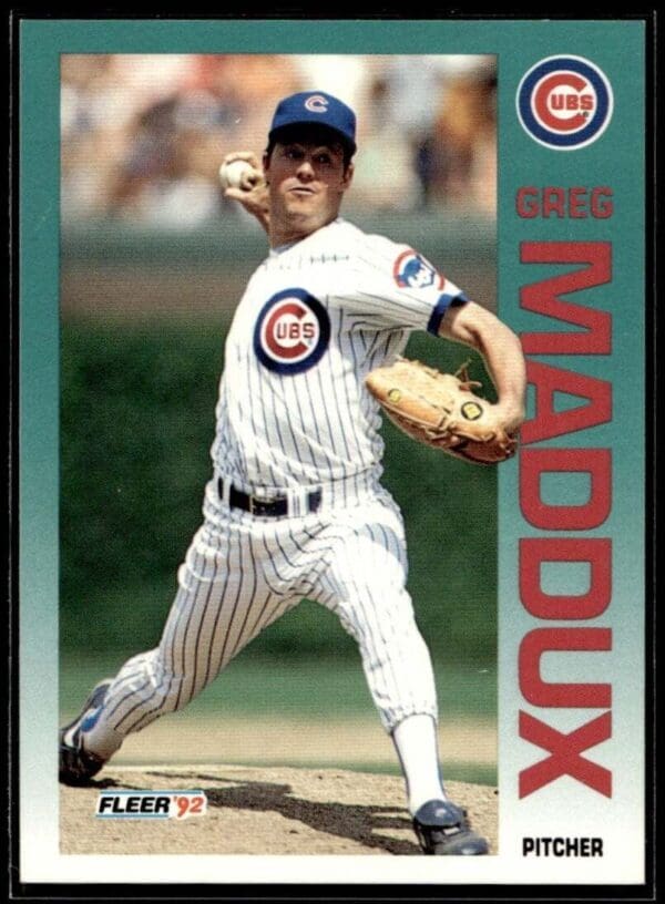 1992 Fleer Chicago Cubs #386 Greg Maddux