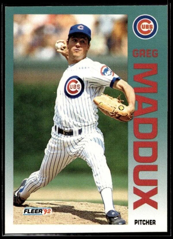 1992 Fleer Chicago Cubs #386 Greg Maddux