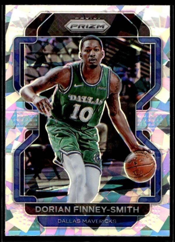 2021 Panini Prizm Dallas Mavericks #208 Dorian Finney-Smith Cracked Ice