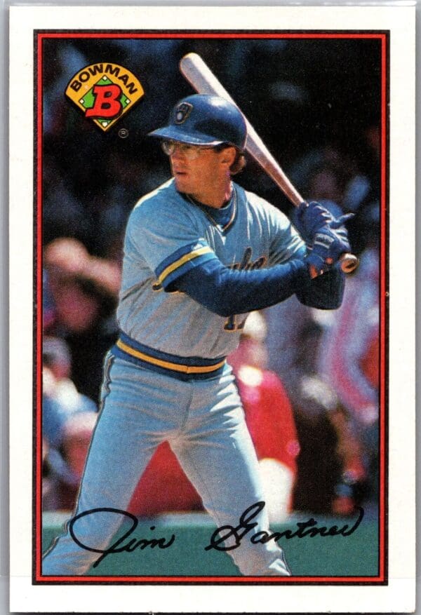 _10 1989 Bowman Milwaukee Brewers #141 Jim Gantner