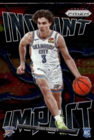 2021 Panini Prizm Instant Impact Oklahoma City Thunder #4 Josh Giddey RC Rookie