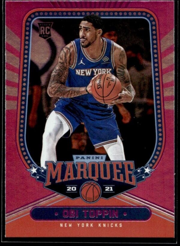 2020 Panini Chronicles Marquee New York Knicks #258 Obi Toppin RC Rookie