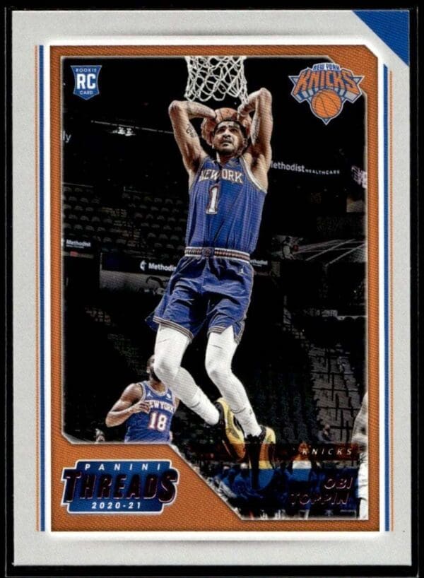 2020 Panini Chronicles Threads New York Knicks #80 Obi Toppin RC Rookie