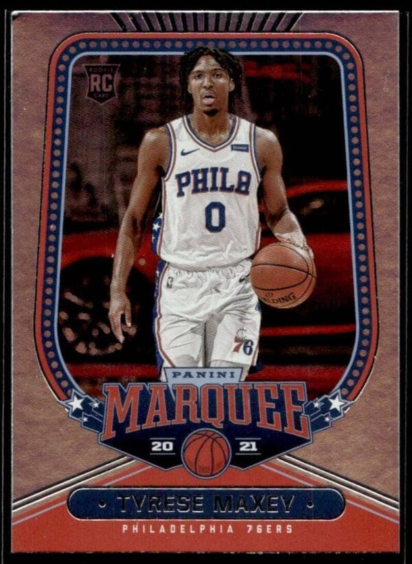 2020 Panini Chronicles Marquee Philadelphia 76ers #260 Tyrese Maxey RC Rookie