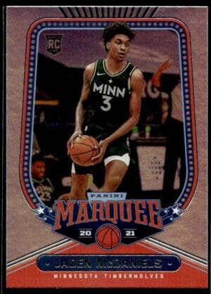 2020 Panini Marquee Minnesota Timberwolves #238 Jaden McDaniels RC Rookie