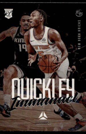 2020 Panini Luminance New York Knicks #140 Immanuel Quickley RC Rookie