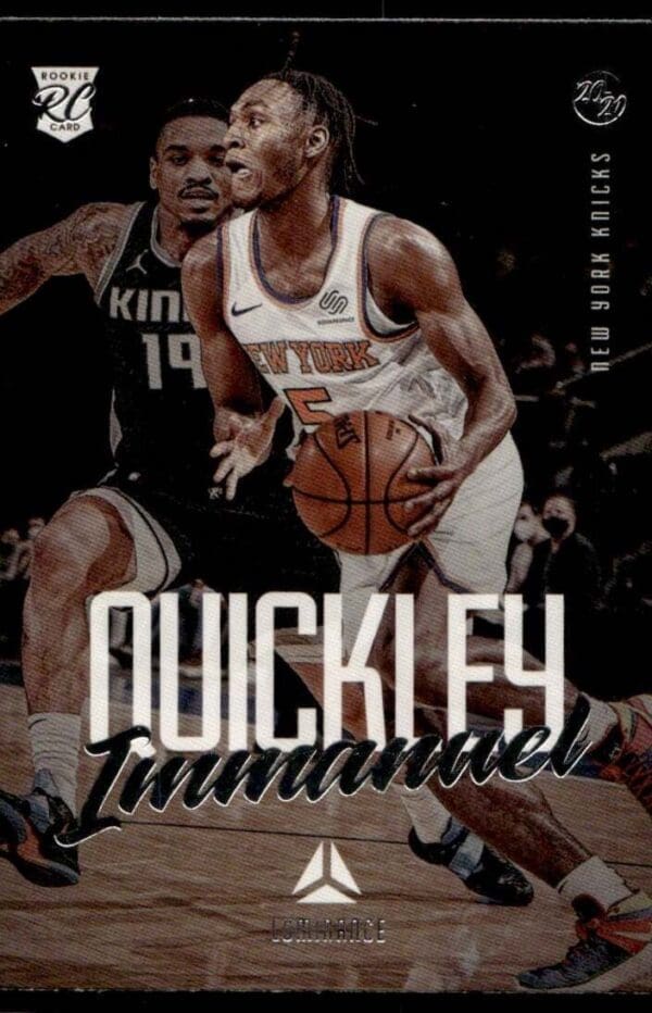2020 Panini Luminance New York Knicks #140 Immanuel Quickley RC Rookie