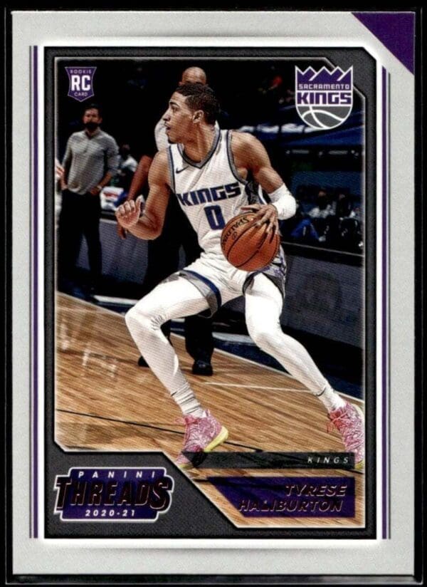 2020 Panini Chronicles Threads Sacramento Kings #91 Tyrese Haliburton RC Rookie