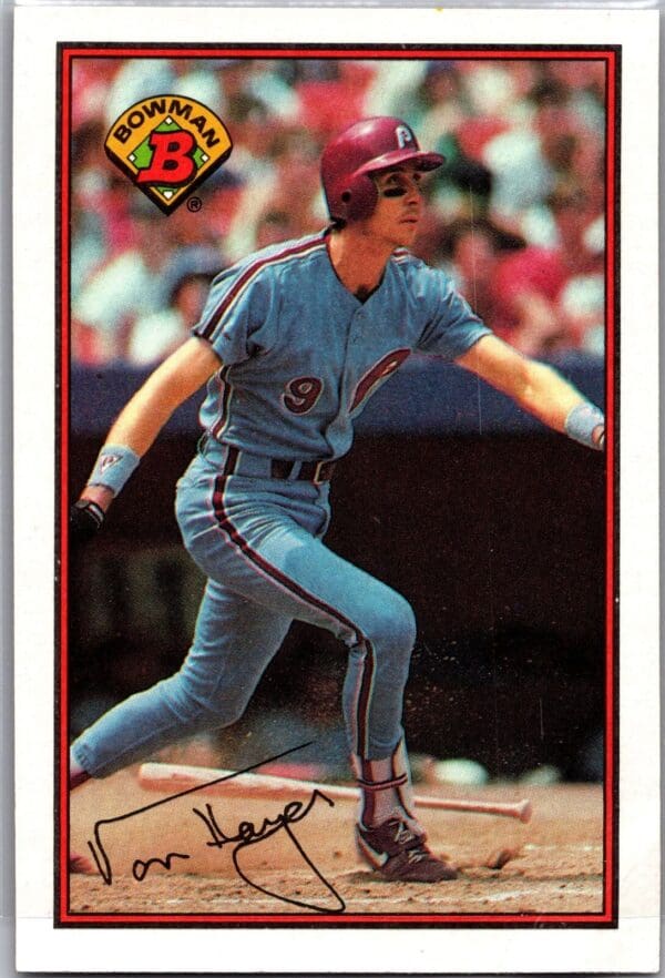 _10 1989 Bowman Philadelphia Phillies #406 Von Hayes