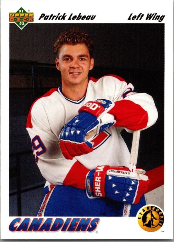 1991 Upper Deck Montreal Canadiens #453 Patrick Lebeau