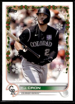 2022 Topps Holiday Colorado Rockies #HW87 C.J. Cron
