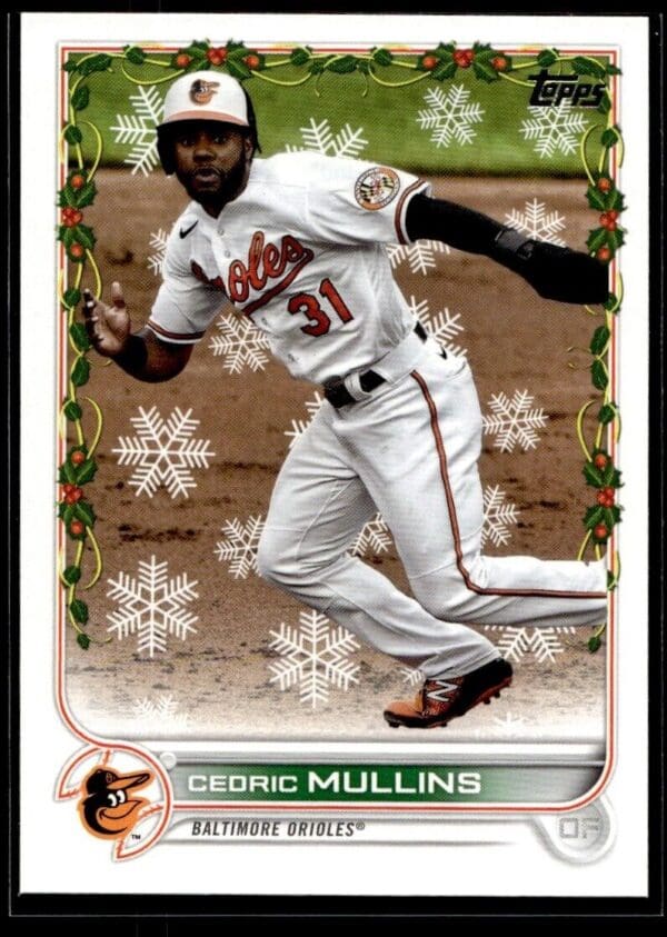 2022 Topps Holiday Baltimore Orioles #HW86 Cedric Mullins